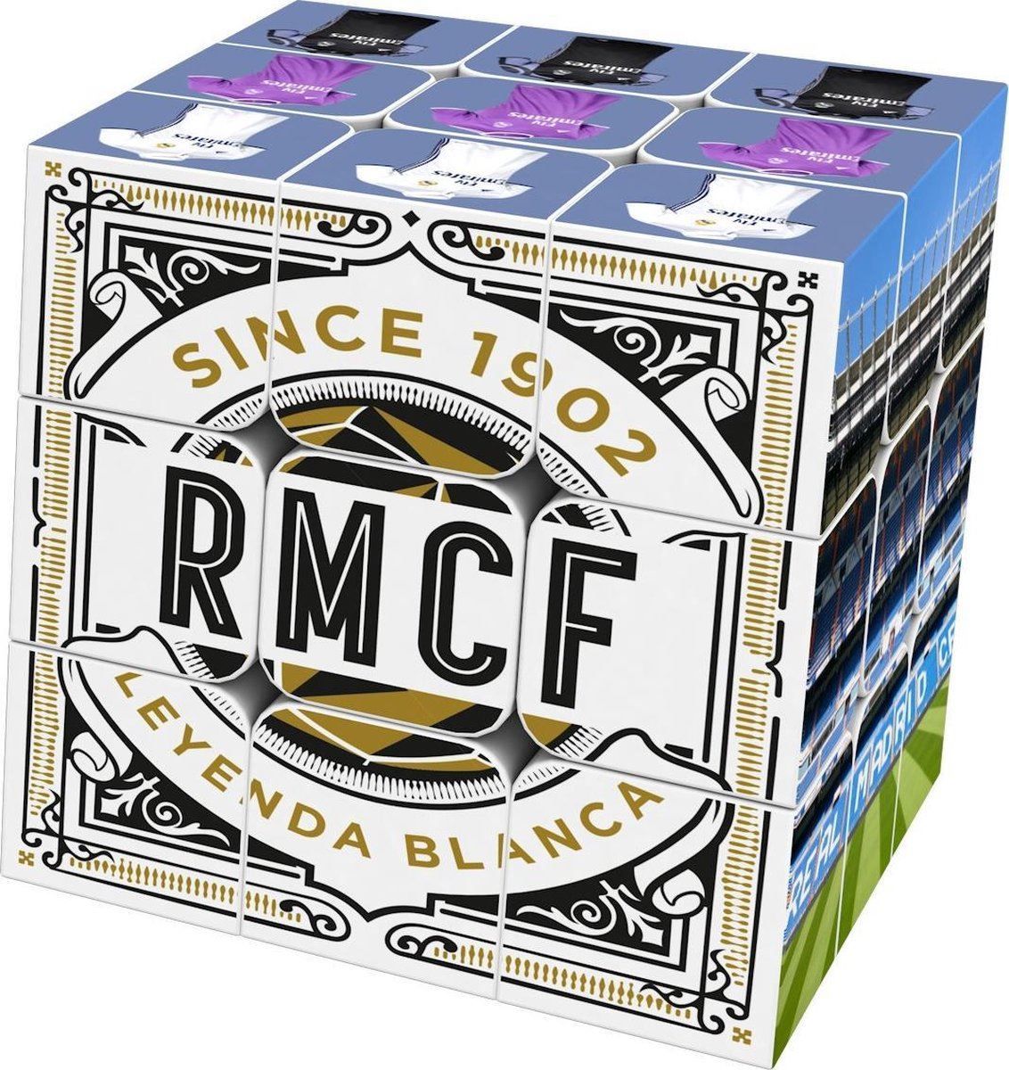 Giochi: Real Madrid Rubik's Cube Zauberwürfel – Nuovo e nell'imballaggio originale da Wil SG venduto da Football-Legends 2