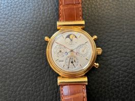 IWC "Da Vinci Rattrapante Ewiger Kalender" 18 Karat Gold