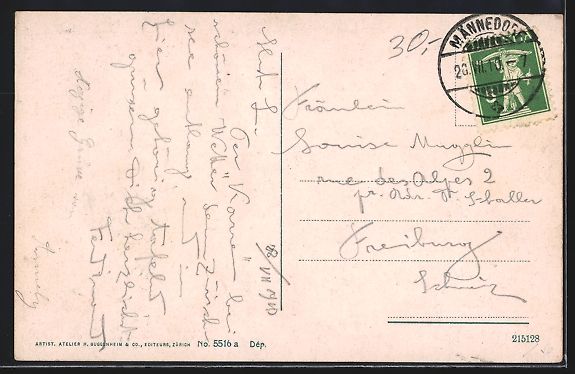 Cartes postales: Männedorf, Ansicht vom Hotel Wildenmann – D'occasion à Berlin par bartko-reher 1