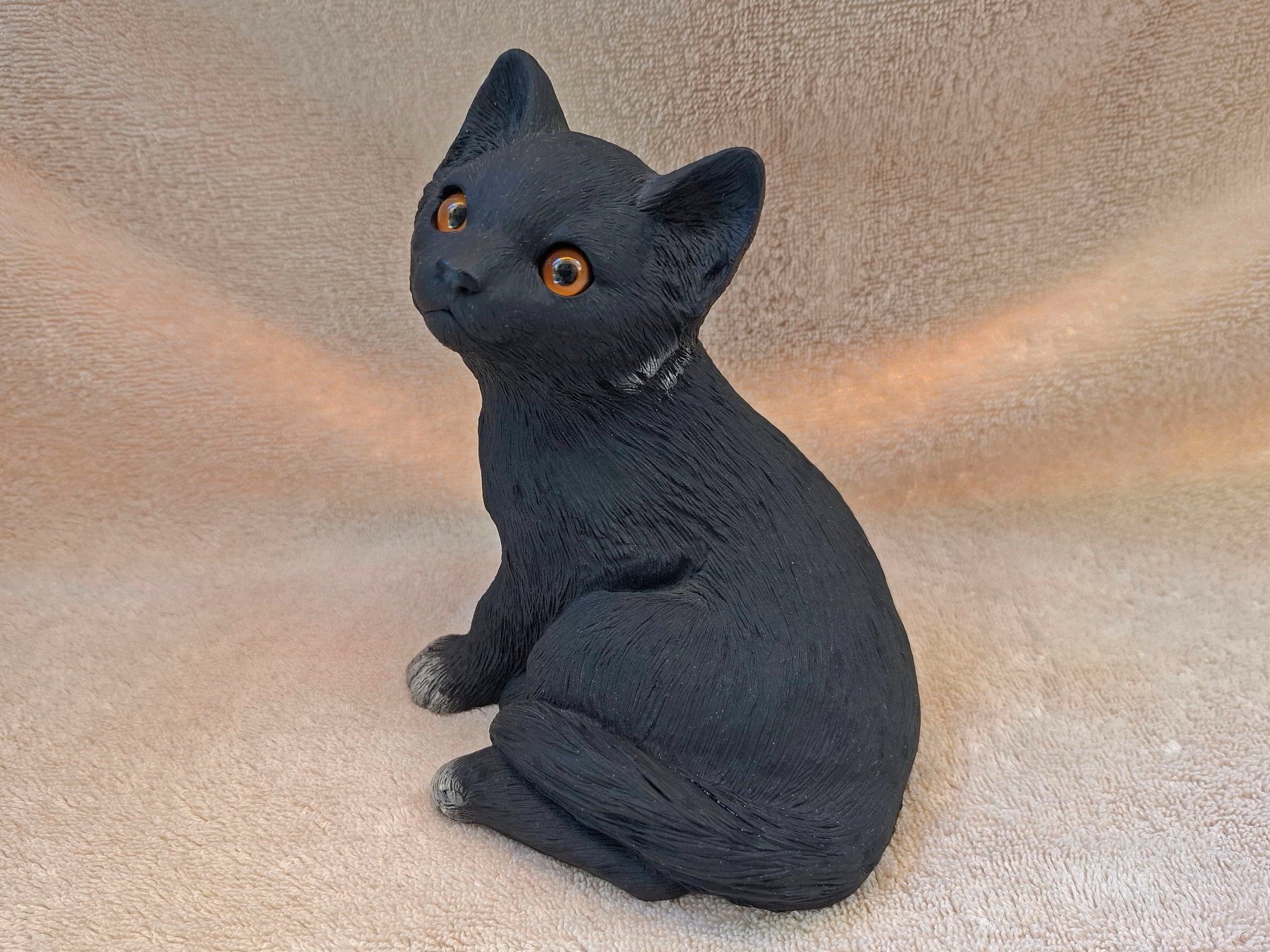 Figuren: SANDICAST wunderhübsche lebensechte schwarze Katze #218 BRUE – Gebraucht aus Bern von Maurveinerice 3