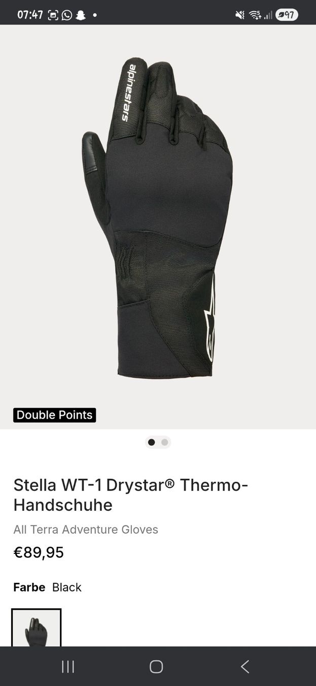 Alpinestars Guanti & manicotti: Alpinestar Stella WT-1 Drystar / Thermo-Handschuhe – Nuovo (secondo la descrizione) da Ettingen venduto da mus_qx88 2