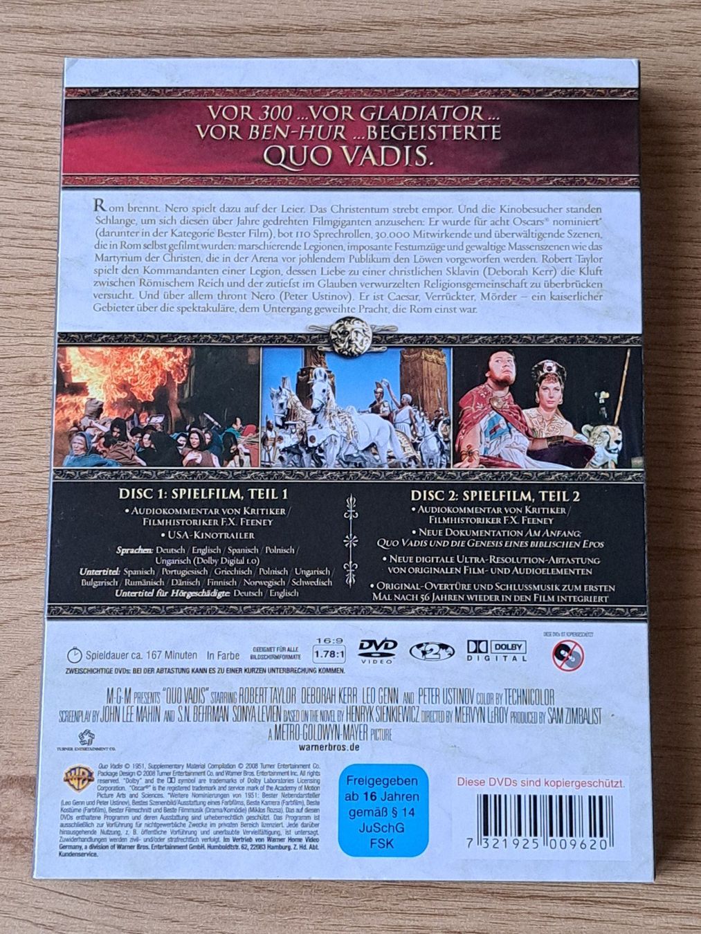 Tutti i DVDs: DVD Quo Vadis, 2-Disc Special Edition mit extra Schuber – Usato da Unterseen venduto da Kanica 1
