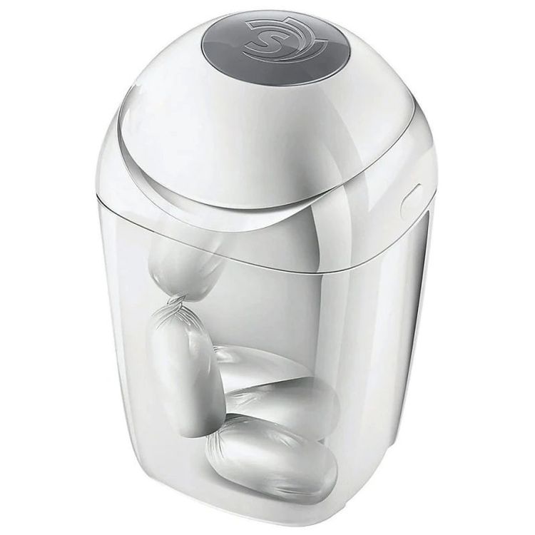 YAMAIDUO 10 Pezzi Ricarica Mangiapannolini, Sacchetti Mangiapannolini Compatibile con Tommee Tippee Twist & Click, Simplee Sangenic, Foppapedretti, Litter Locker (9 Buste & 1 Cestello di Ricarica