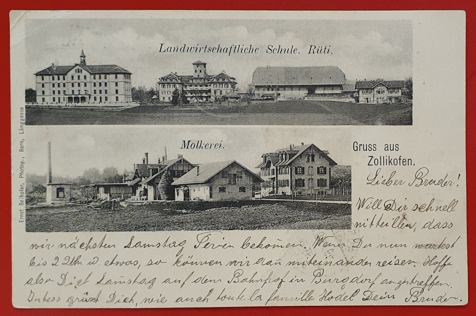 Ansichtskarten: Gruss aus Zollikofen 1901 – Gebraucht aus Kreuzlingen von Rschweiz1