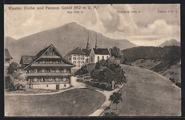 Menzingen, Gubel, Kloster, Kirche und Pe