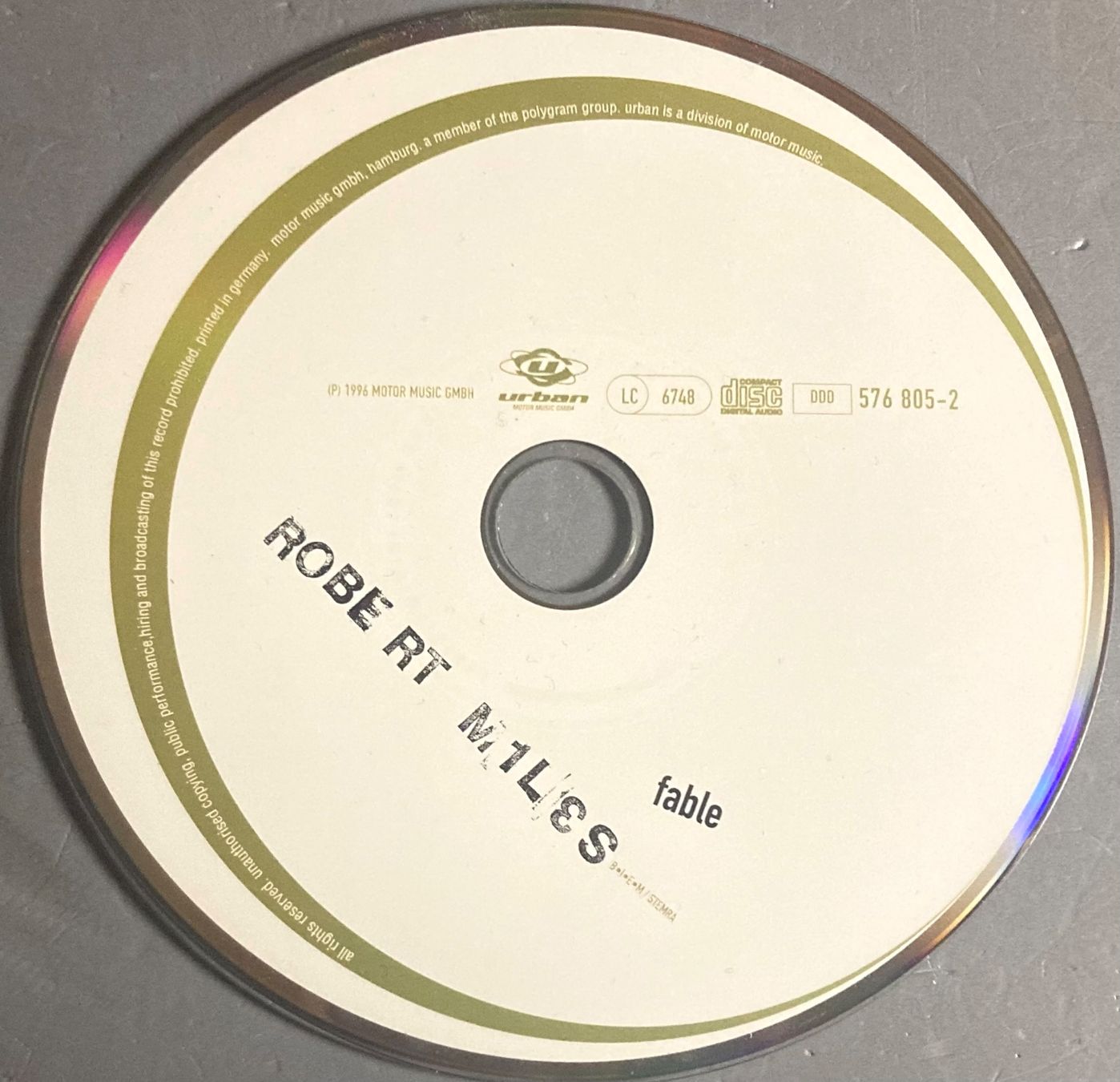 CD: ROBERT M1LES - FABLE – Usato da Poliez-Pittet venduto da Newtown-Records 1