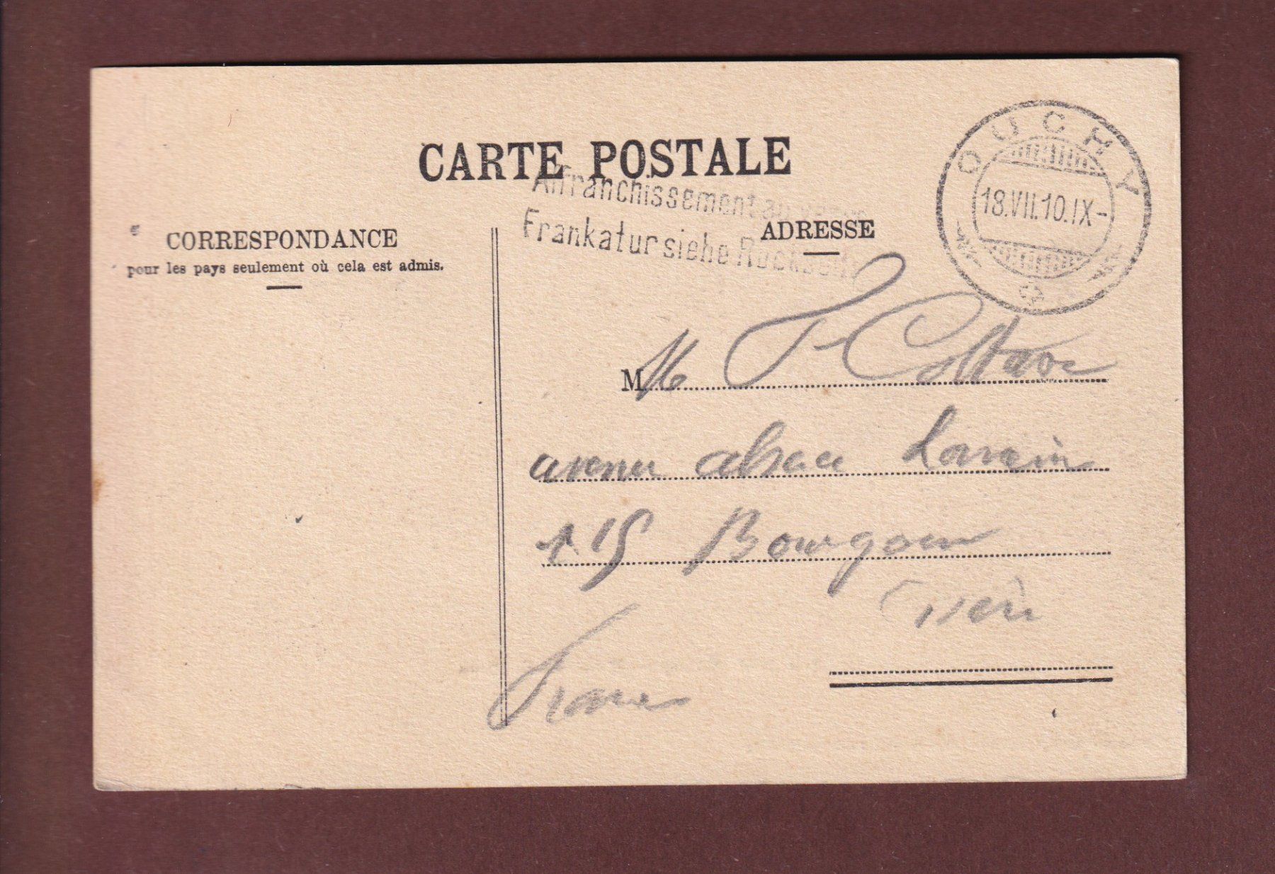 Ansichtskarten: LAUSANNE - Château d'Ouchy - 1910 – Gebraucht aus Pully von nicecards 1