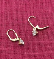 Ohrhänger Damen-333 Gold mit Zirkonias
