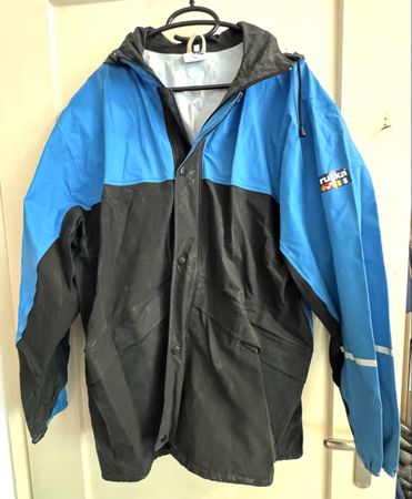 Rukka Regenjacke in blau-schwarz, Grösse L
