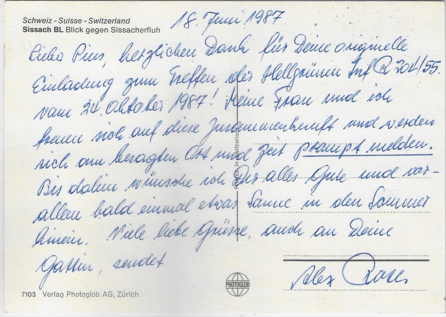 Cartoline postali: Sissach - Generalansicht – Usato da Ettingen venduto da Kartenplanet 1