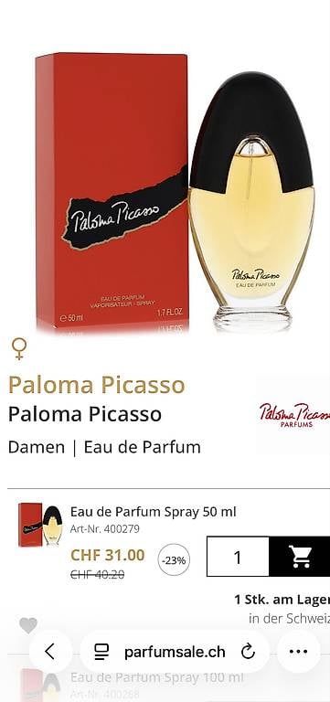 Profumi & Eau de Toilette: Paloma Picasso Eau de Parfum – Usato da Basel venduto da cla_dv9r