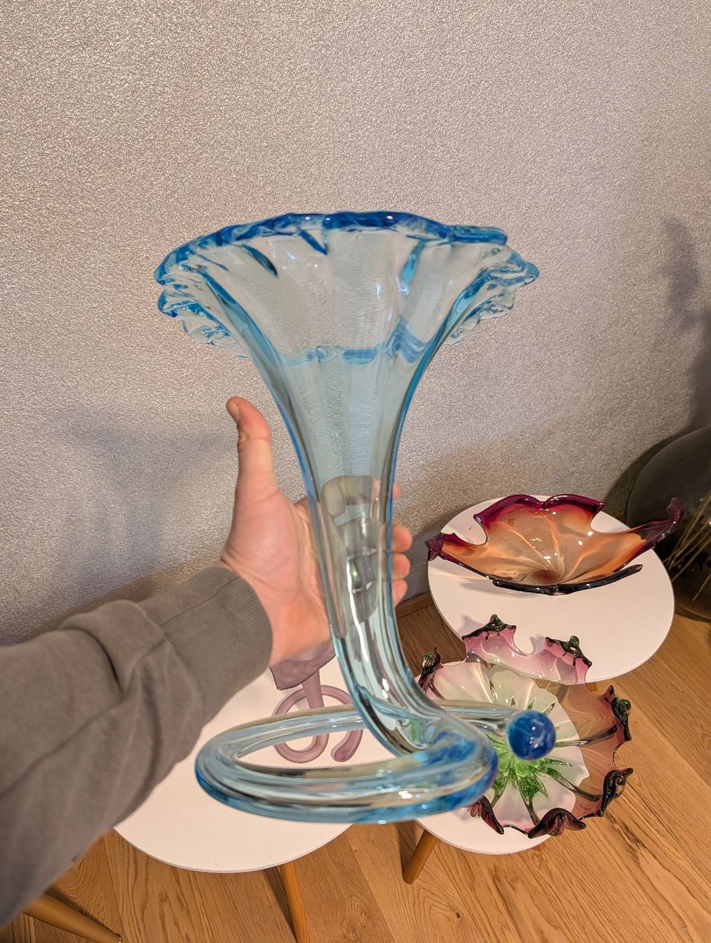 Vasi & Recipienti: Grand vase tulipe bleu – Usato da La Place (Ayent) venduto da s4c4 1