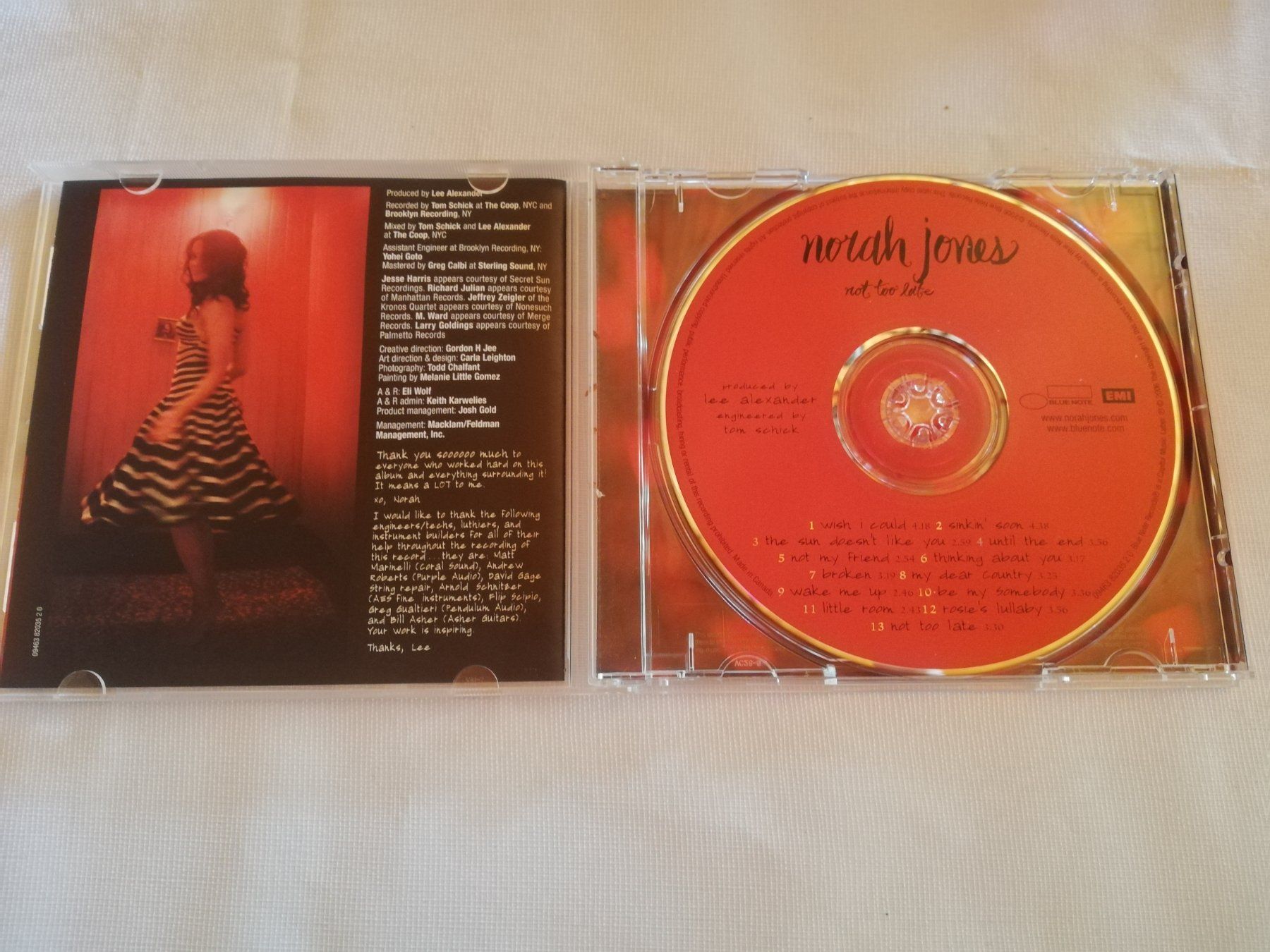CD: NORAH JONES  - NOT TOO LATE – Usato da Bern venduto da Vinylsound.ch 2