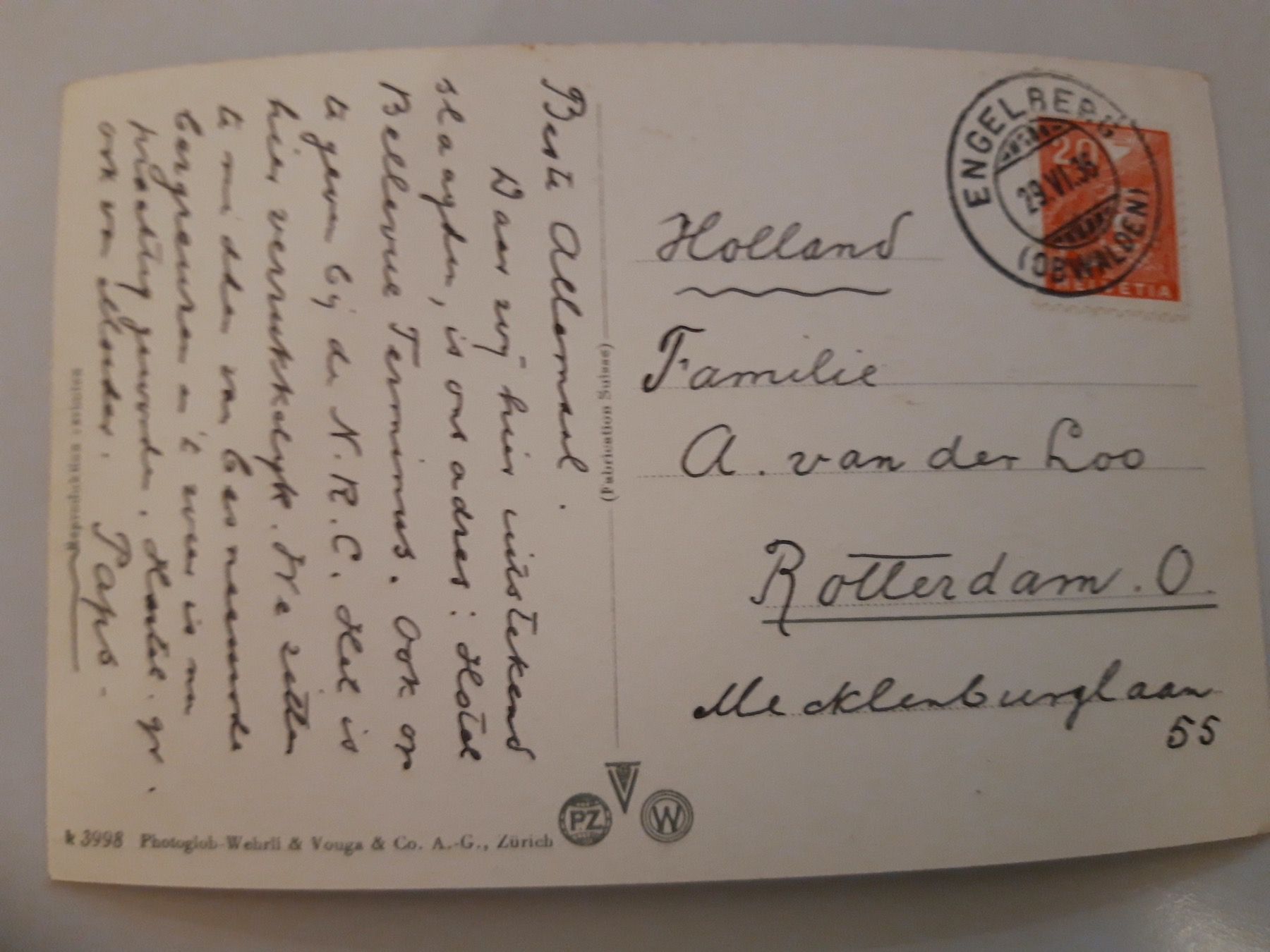 Cartes postales: Engelberg Bellevue Terminus 1936 – D'occasion à Sargans par nicsam1815 1
