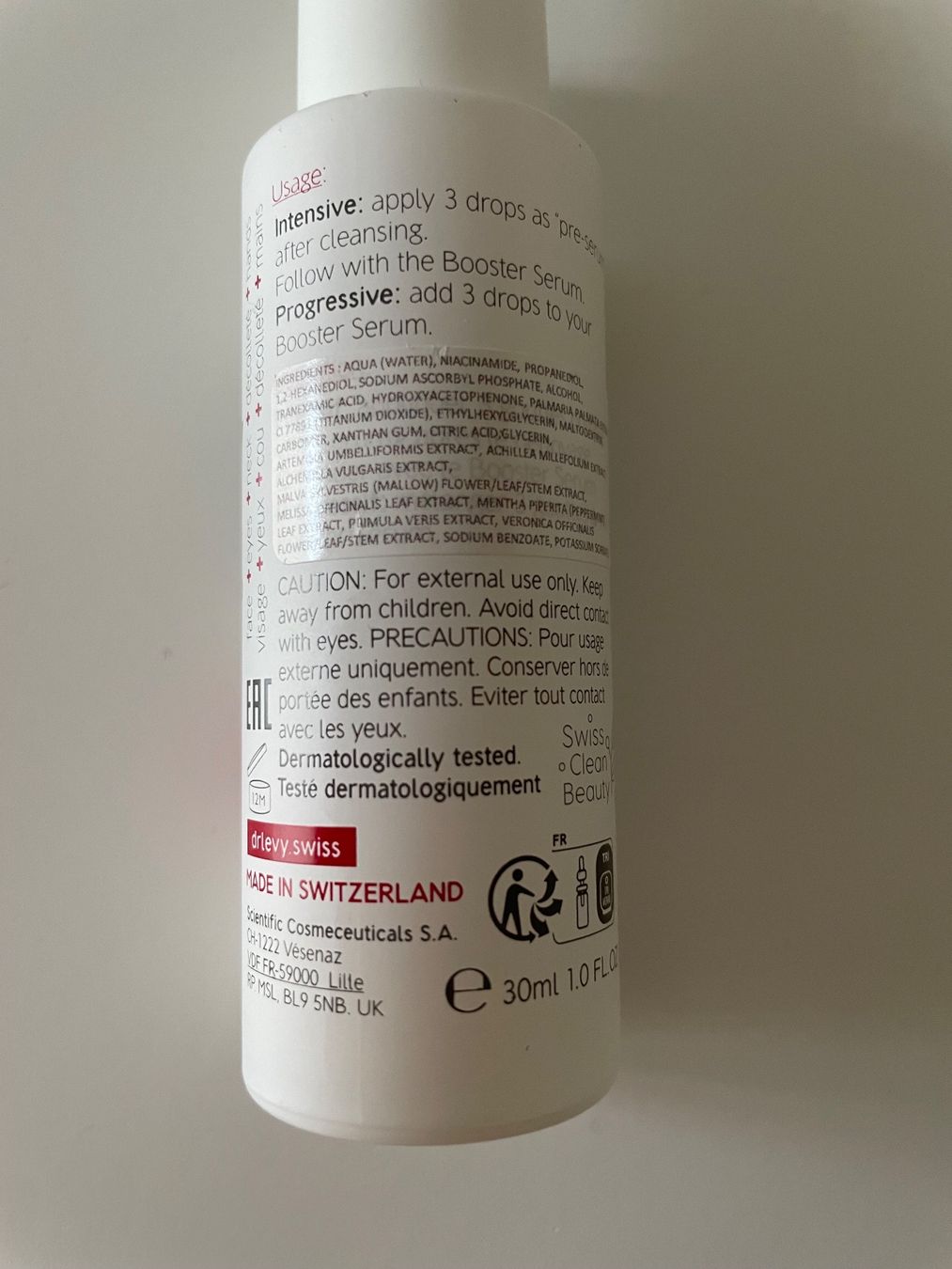 Gesichtspflege: Dr Levy Switzerland Pigment Control Drops 30ml NEW – Neu und originalverpackt aus Dübendorf von Mangia14 2
