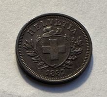 1887 1 Rappen unz