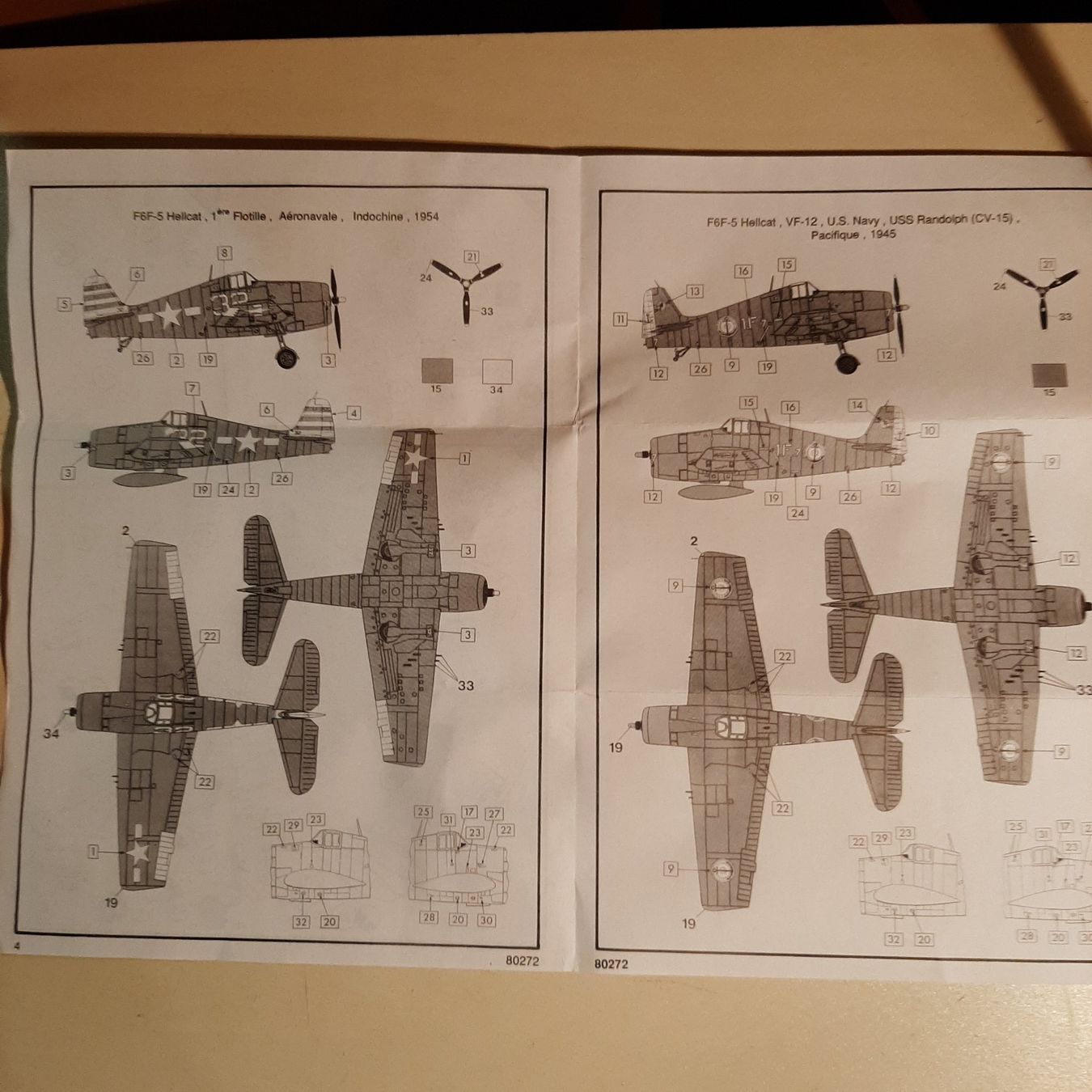 Heller Modellbausätze & Standmodelle: 3103 ... Grumman F6F-5 Hellcat ... Heller 802 – Gebraucht aus Bonstetten von Benibanny59 1