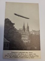 Zeppelins Luftschiff über Basel 4. August 1908 Postkarte R3