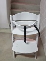 Hochstuhl Stokke weiss mit Sitzverkleinerer gebraucht