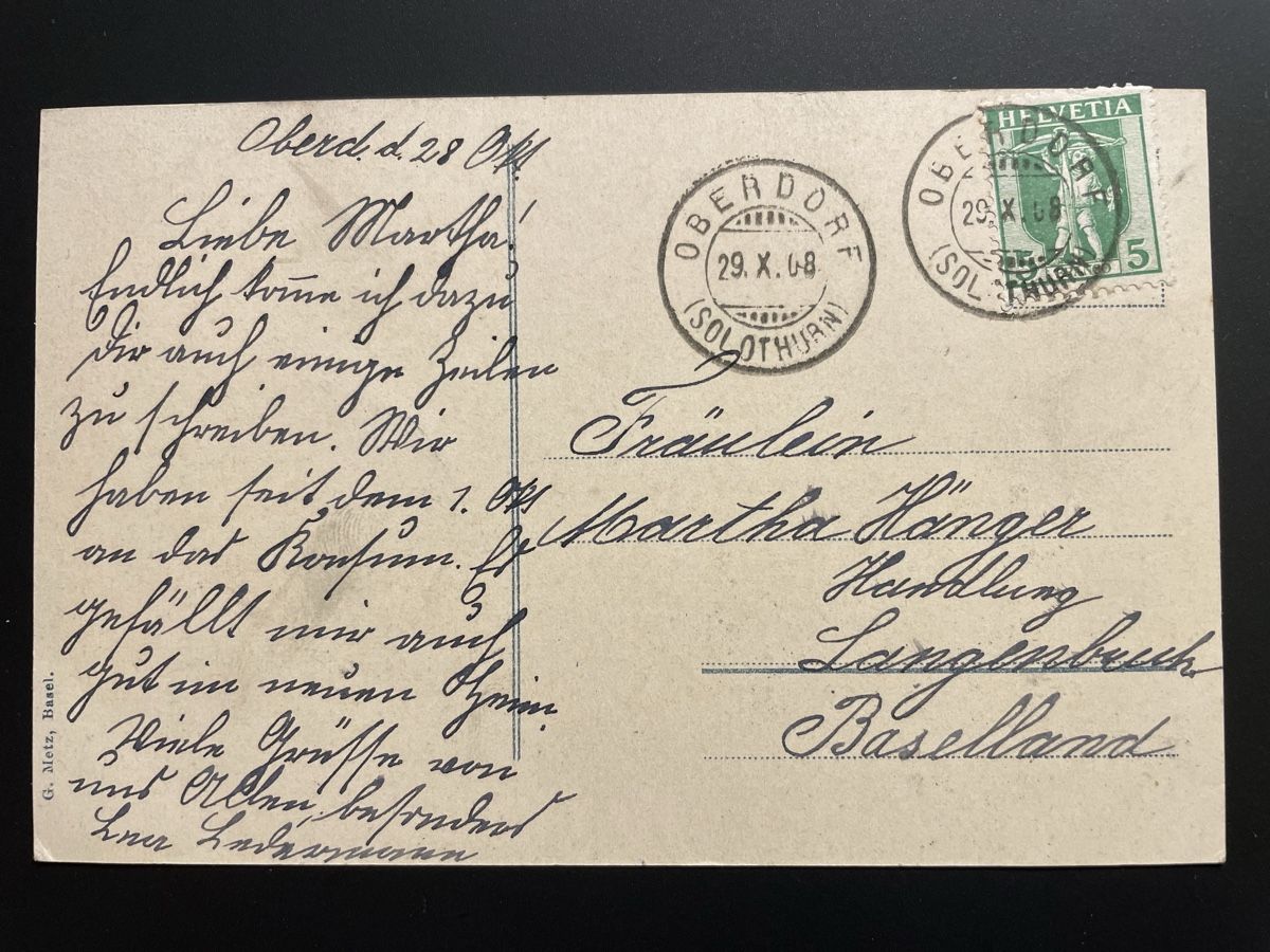 Cartoline postali: Weissenstein-Bahn Solothurn-Müster – Usato da Faido venduto da Luca555 1