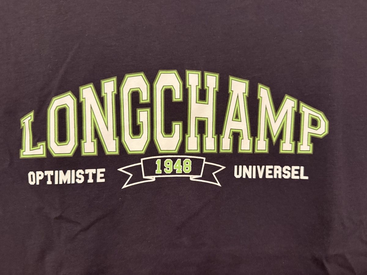 T-shirt: Longchamp T-Shirt, Grösse M, Dunkelblau – Usato da Perlen venduto da b.b10