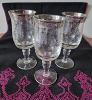 Murano Medici Cocktail/Saftgläser Platinrand /Pantografie