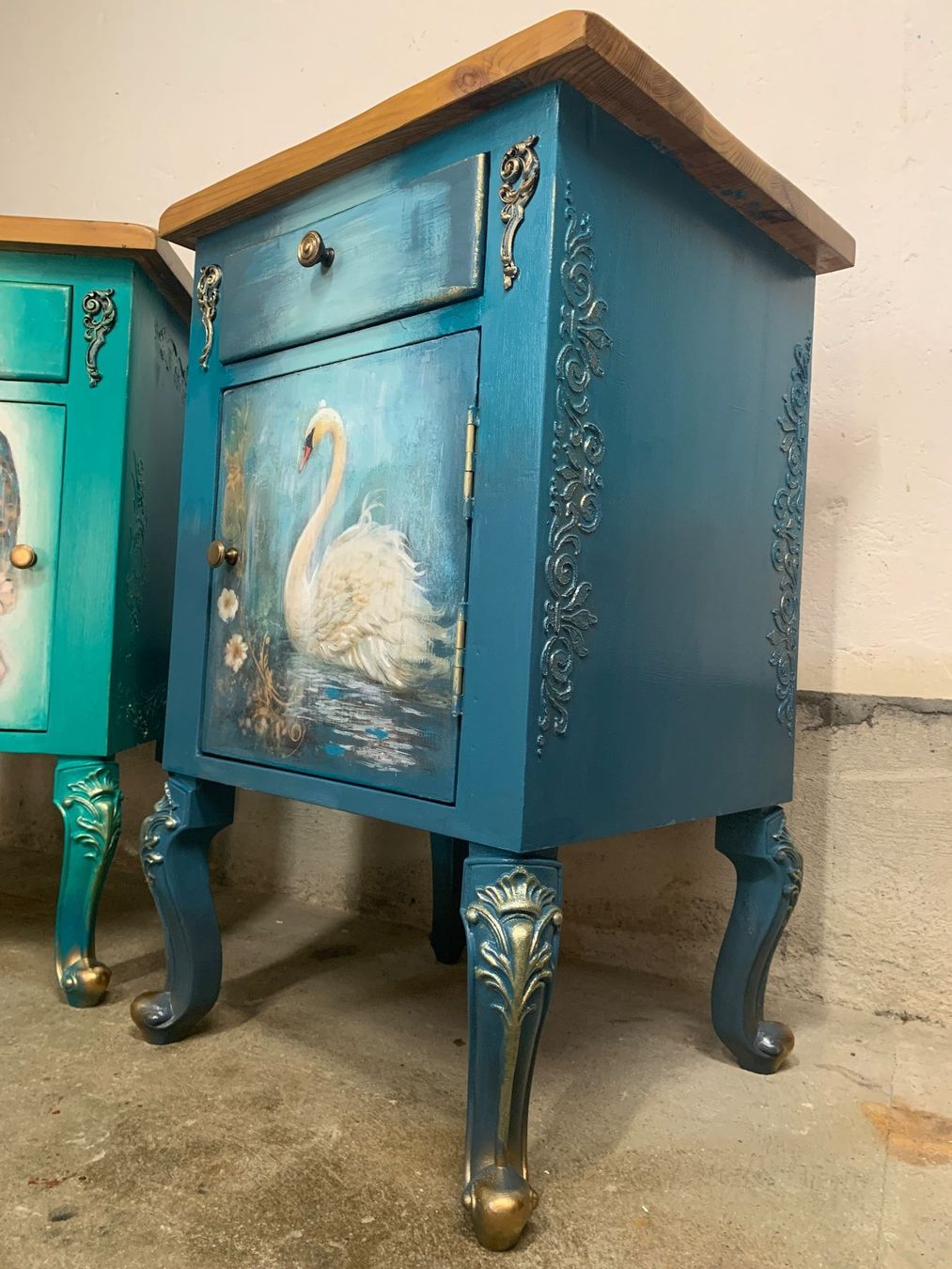 Comodini: Wunderschöne Set 2 Nachtische Unikat – Usato da Balgach venduto da Atelier-el-trastero 6