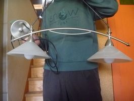Deckenlampe 2 Leuchten Alabasterglas
