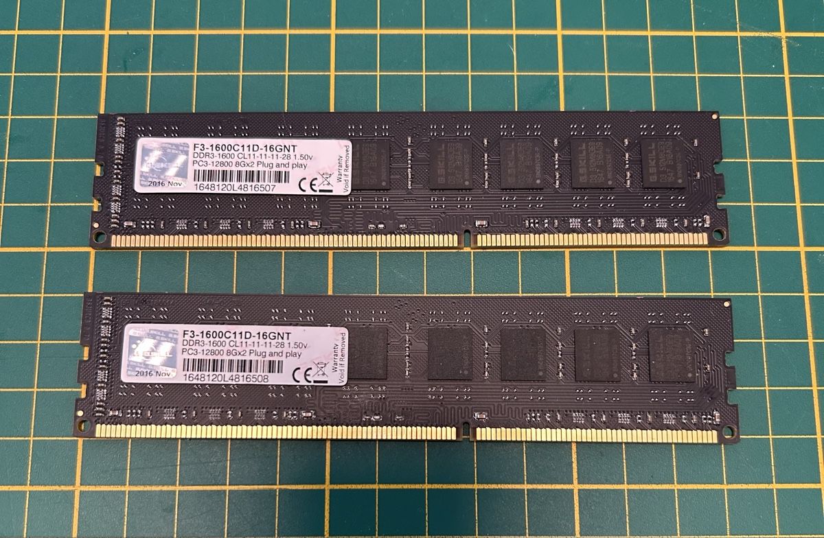 G.Skill Memory / RAM: DDR3 G-SKILL 2x8Go (16Go) – Gebraucht aus Pully von Small1009