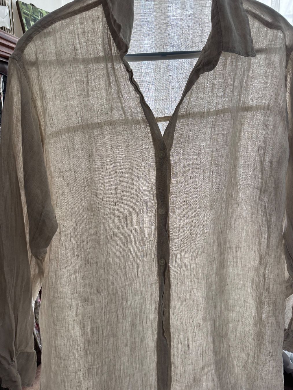 Camicette: Calzedonia Leinen Hemdbluse Hemd Tunika – Usato da Obfelden venduto da cesarina10 2