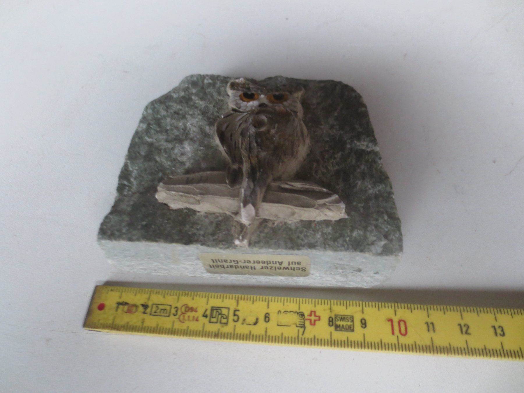 Statuette: Eule Handarbeit aus Stein Rarität – Usato da Weier im Emmental venduto da waefler03 1