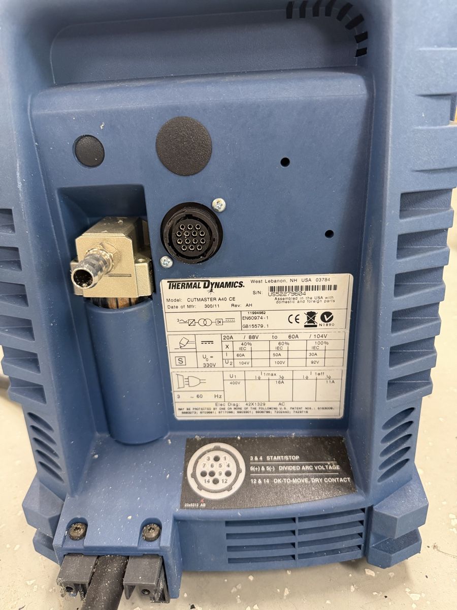 Alle Maschinen: Plasmaschneider Thermal Dynamics Cutmaster A40 CE neu – Neu und originalverpackt aus Altstätten SG von kev_96cn 2
