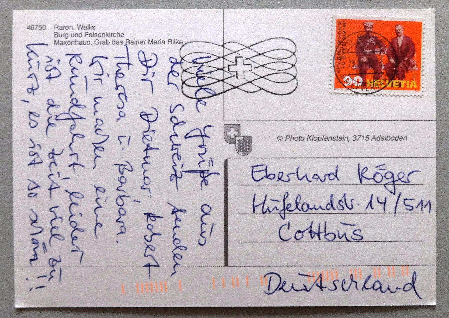 Cartoline postali: Raron, Wallis – Usato da Fétigny venduto da Billy2miny 1