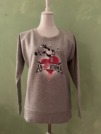 Sweatshirt grau Gr. M, Graffitti