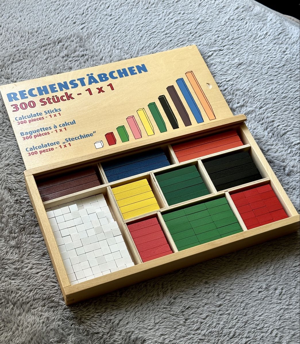 Giocattoli: Rechenstäbchen 300 Stücke Holz 1x1 – Nuovo (secondo la descrizione) da Zürich venduto da siboney 1