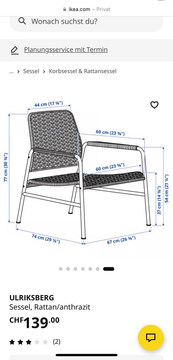 Ikea Poltrone: Rattansessel ULRIKSBERG – Usato da Olten venduto da ann_8ghr 4