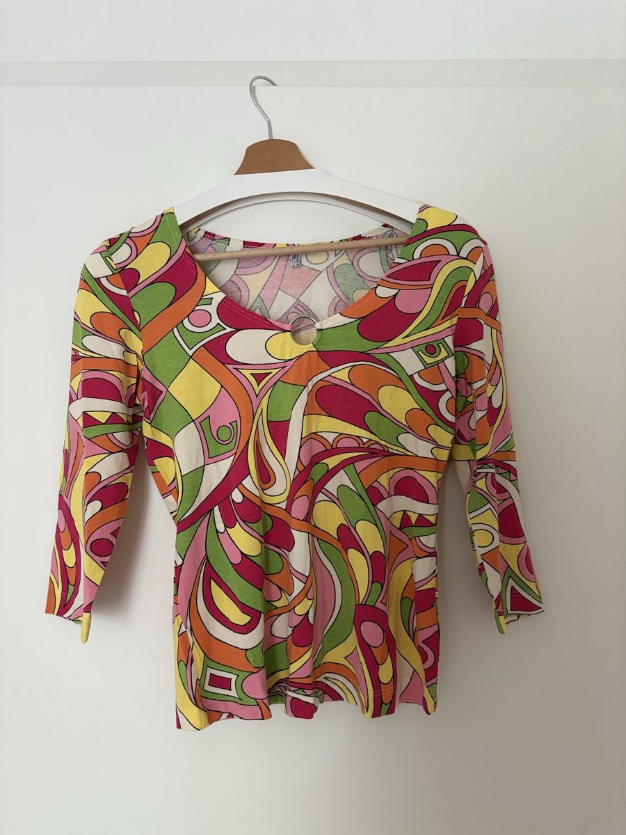 Top: Retro Pattern Top – Usato da Chêne-Bougeries venduto da emma.li