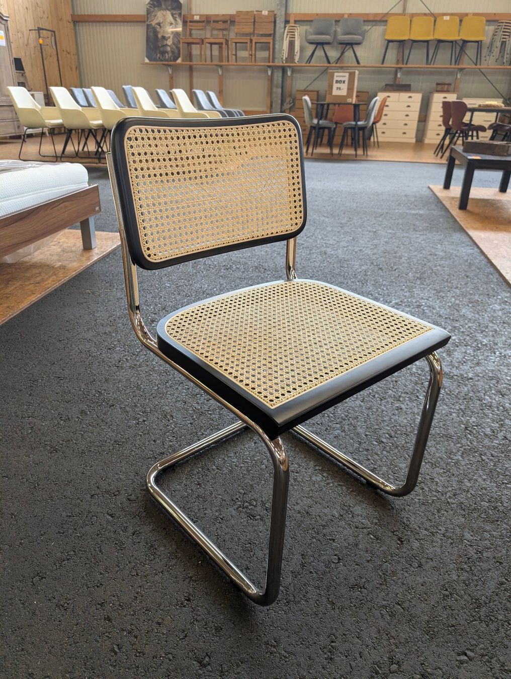Sedie: NEU Retro Freischwinger mit Wiener Geflecht – Nuovo e nell'imballaggio originale da Grabs venduto da Moebelsparadies 5