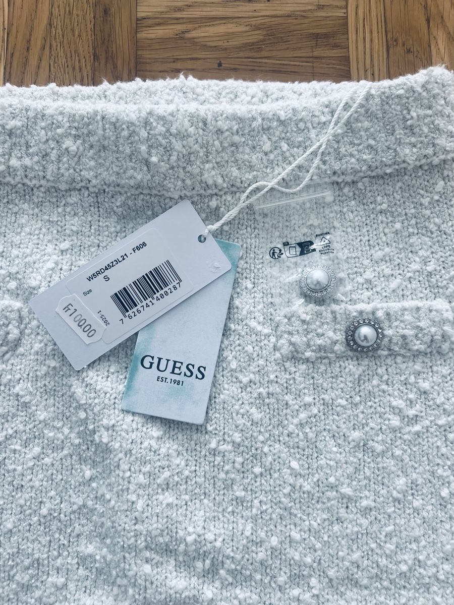 Guess Gonne: GUESS Kurzer Bouclé-Strickrock Gr. S – Nuovo (secondo la descrizione) da Zürich venduto da Walllstreet 2
