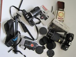 Konvolut Fotoapparate Pentax, Cosina etc.