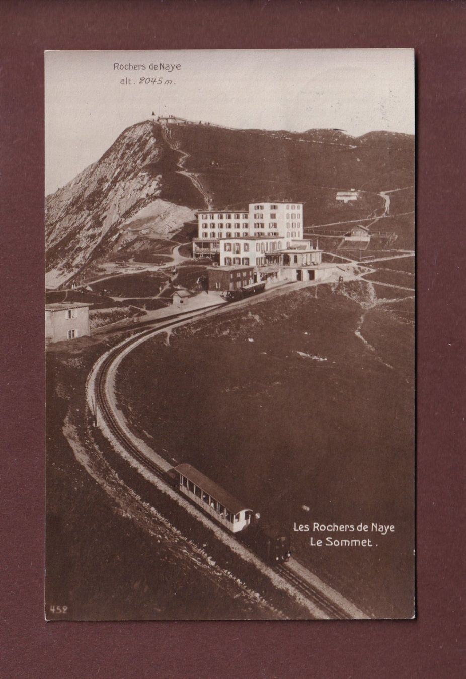 Ansichtskarten: ROCHERS DE NAYE - Train - 1922 – Gebraucht aus Pully von nicecards