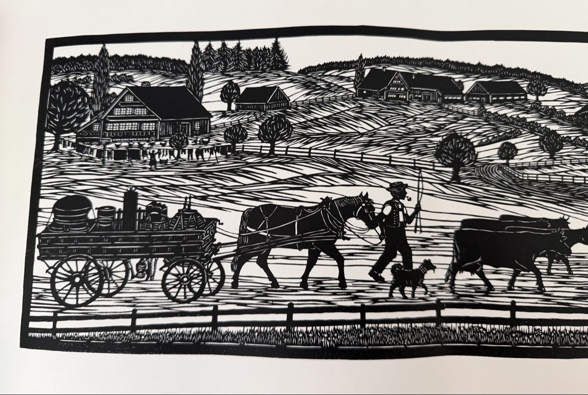 Dipinti: Schweizer  "Viehtrieb" von W. Häfeli, 1980. – Usato da Libingen venduto da Wisli 5