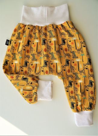 Pumphose aus Musselin - Giraffen & Krokodil Gr.74/80 NEU