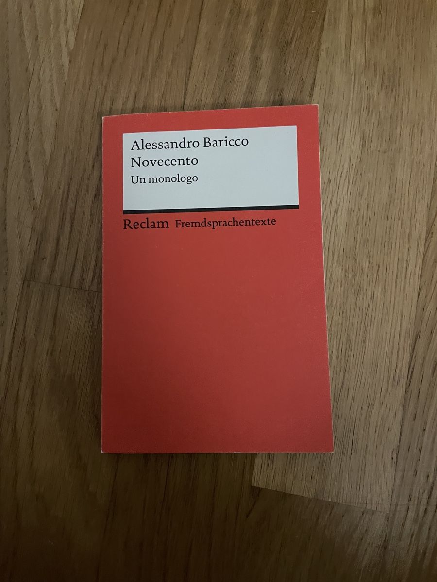 Libri: Alessandro Baricco: Novecento – Usato da Zürich venduto da estela22