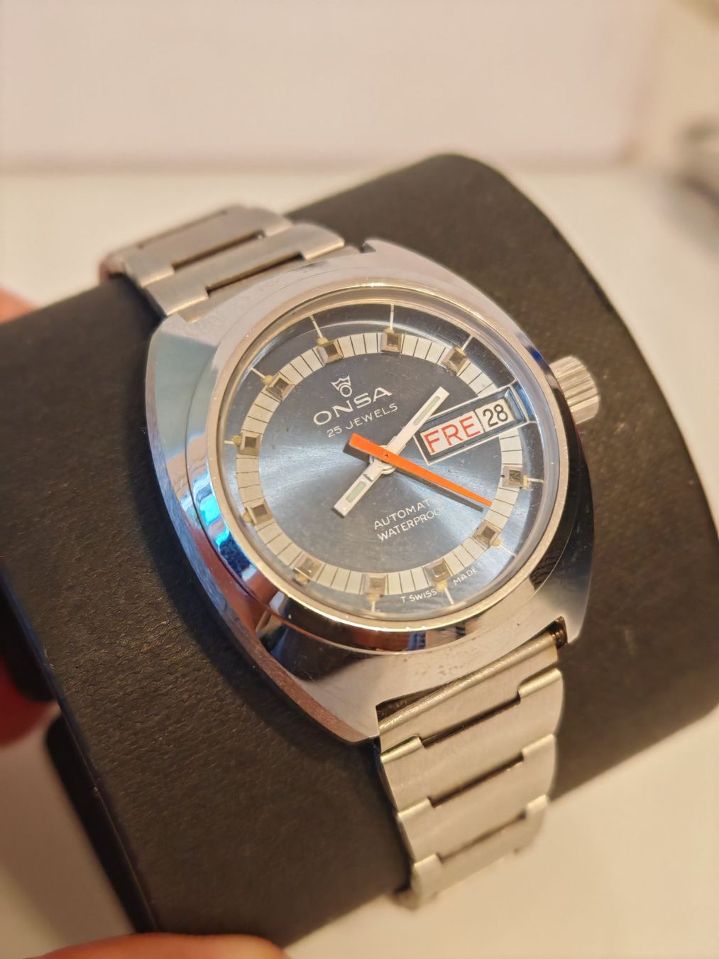 Orologi: Onsa Automatic 25 Jewels Day-Date - Blue Dial – Usato da Lenzburg venduto da rao_n5pj 1