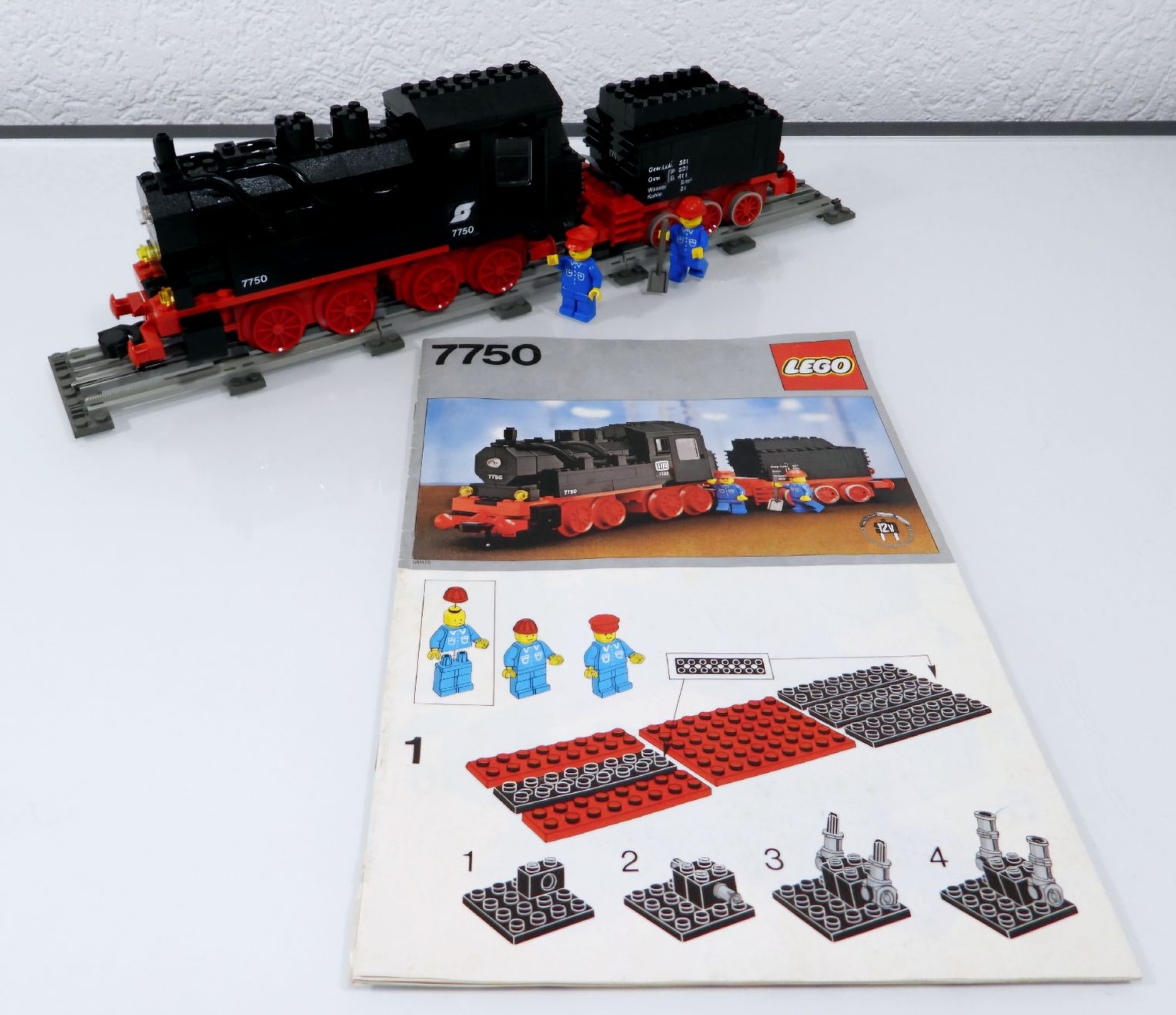 Lego Kit di costruzioni: LEGO 12 VOLT EISENBAHN 7750 GROSSE DAMPFLOK MIT TENDER – Usato da Turbenthal venduto da Ddanuh 9