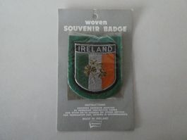 Patche Aufnäher Ireland mit Kleeblatt