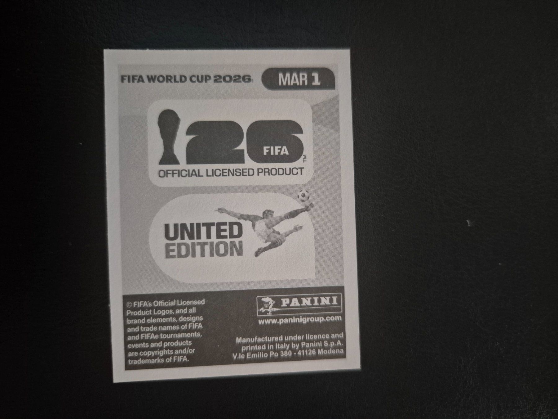 Panini Carte collezionabili: Panini WM 26 MAR 1 – Nuovo (secondo la descrizione) da Rorschacherberg venduto da AJ3108 1