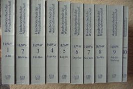 Vintage Buch Handwörterbuch Wirtschaftswissenschaft 1988er