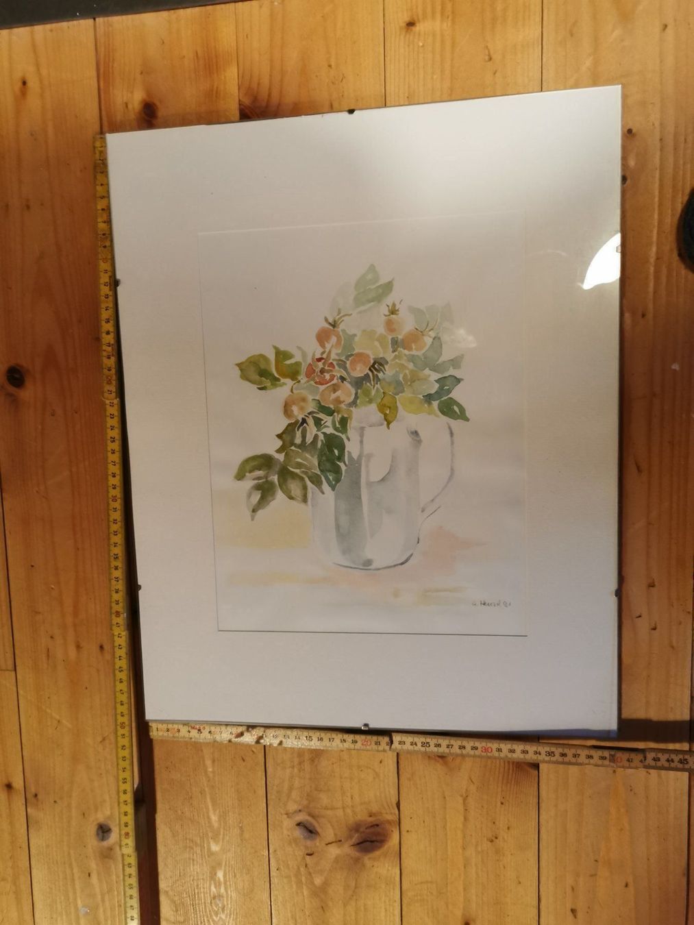 Tableaux: Aquarell Hagebutte Original Malerei – D'occasion à Berneck par Hansi_Muenz